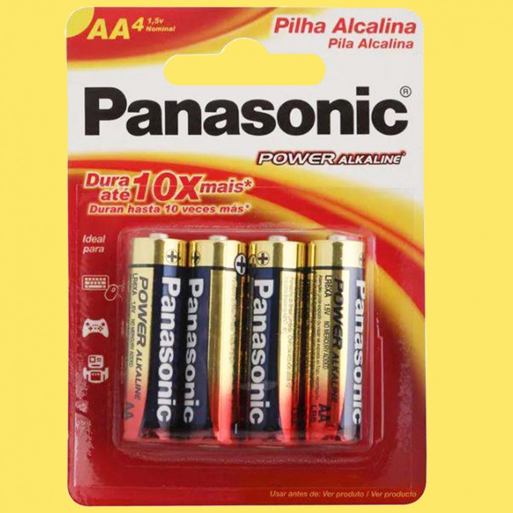 Personalizar Pilha Alcalina Panasonic AA c/4